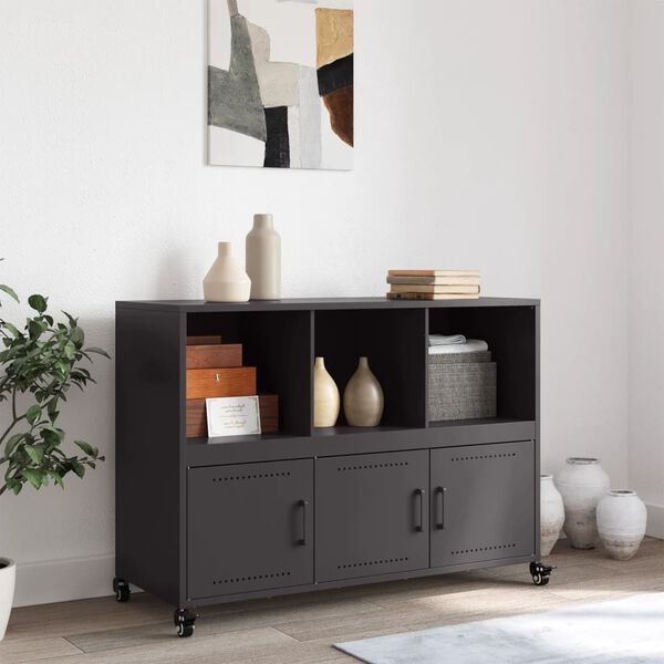 vidaXL Dressoir Zwart 100cm - 40% Korting! (Geretourneerd)