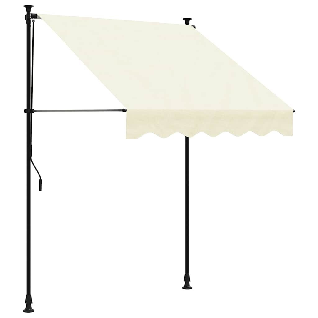 VidaXL Uittrekbare Luifel 150x150 Crème - 40% Korting!