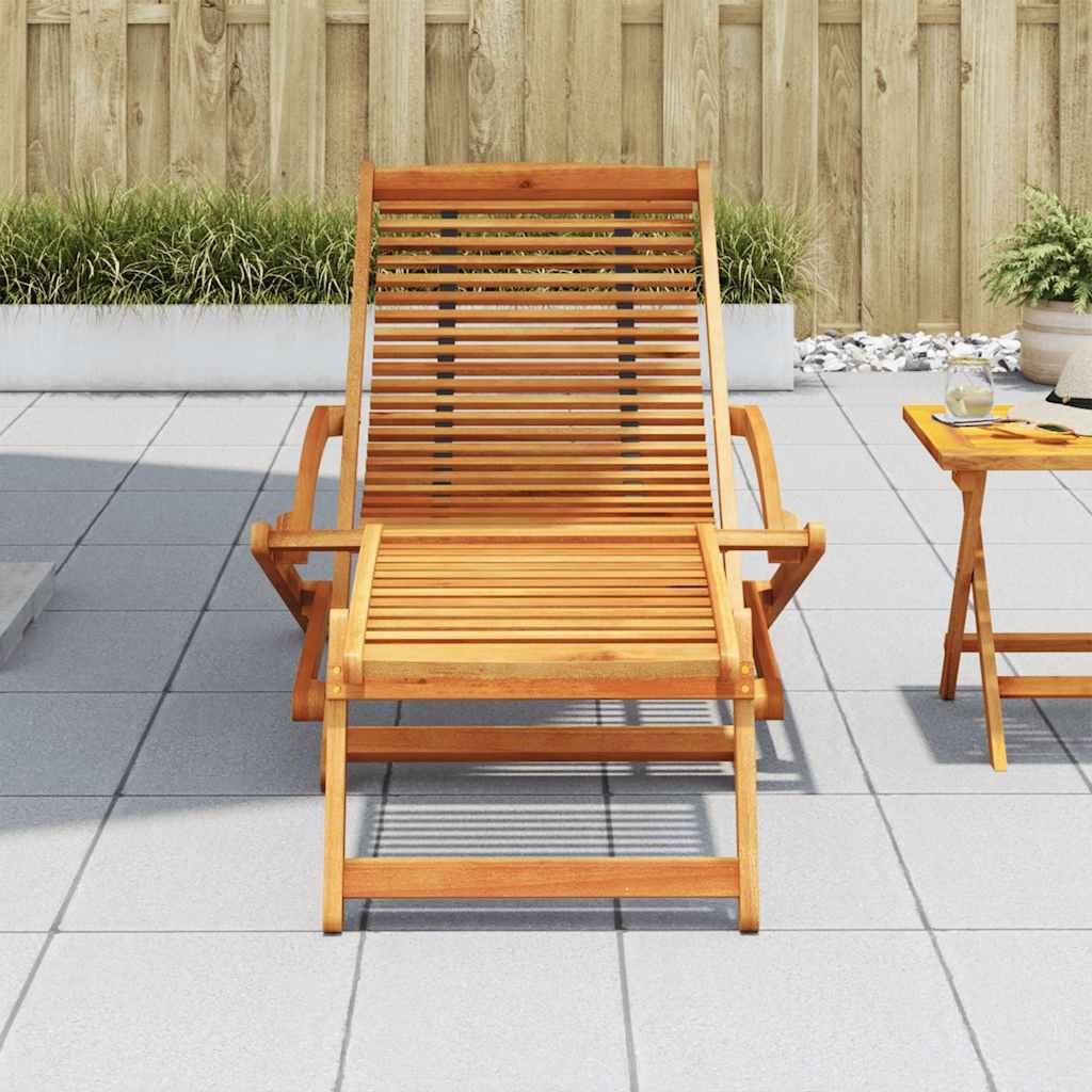 Terrasstoel Acaciahout + Voetensteun - 41% Korting!