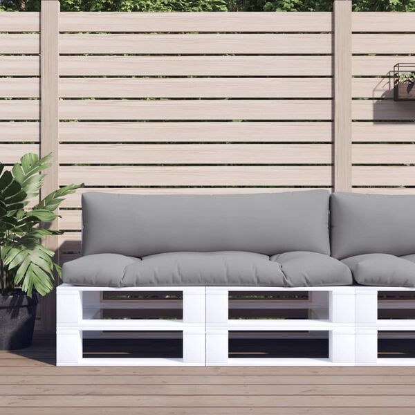 VidaXL Palletkussens Grijs (2 st.) - 46% Korting!