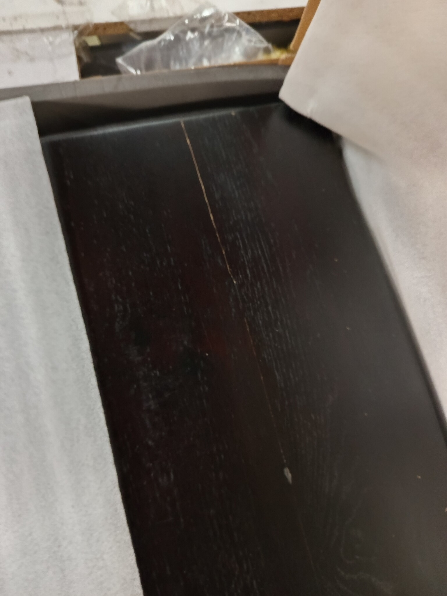 Wastafelblad Massief Eiken 100cm Donkerbruin -60%!