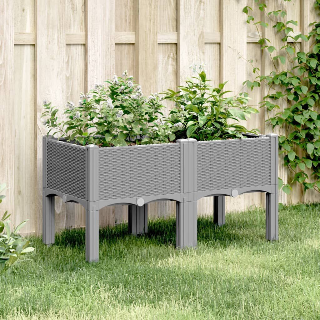 vidaXL Plantenbak Lichtgrijs 80cm - 55% Korting! (Krasjes)