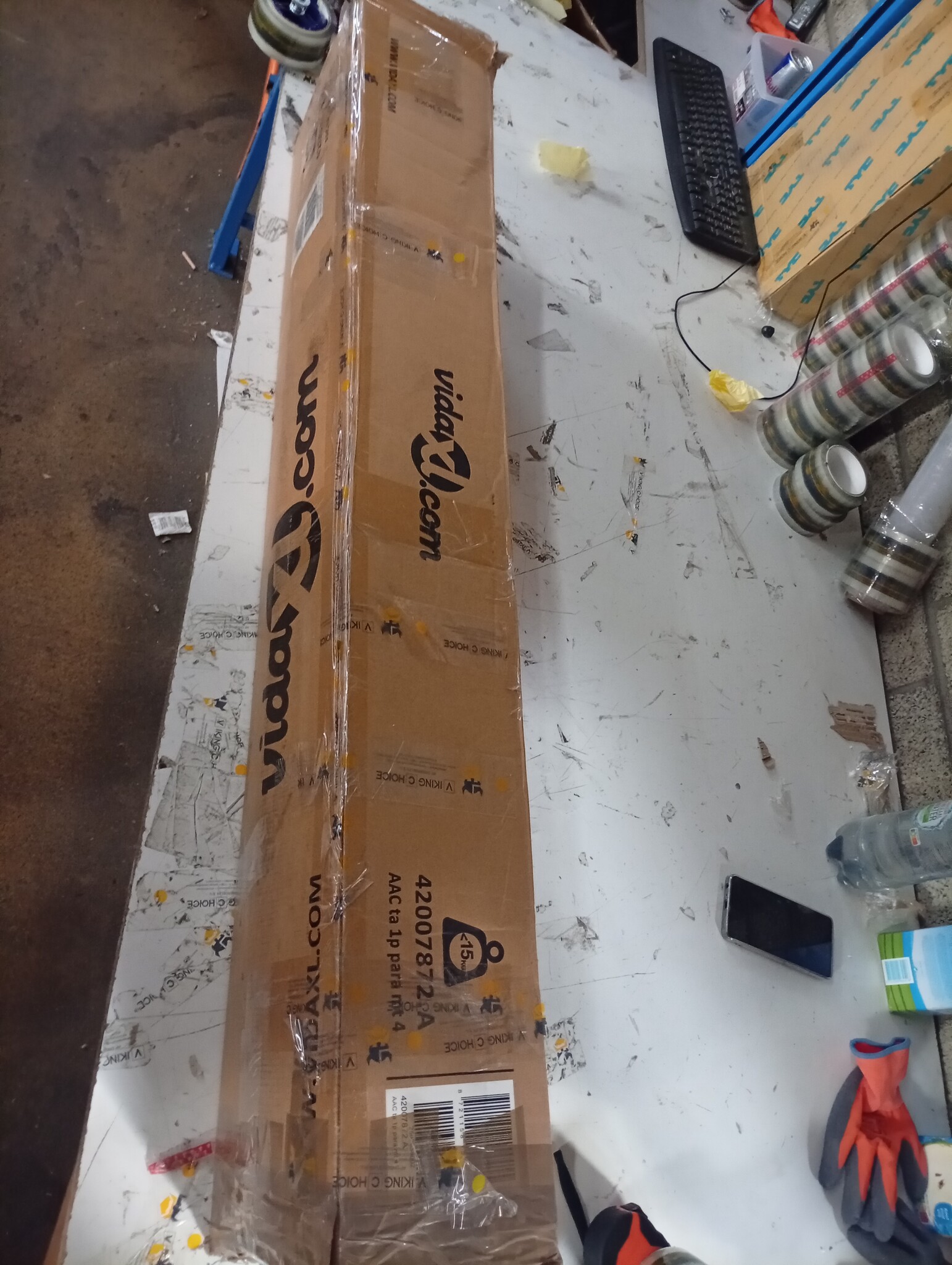 vidaXL Parasol Taupe 390cm - 76% Korting! (Beschadigd)