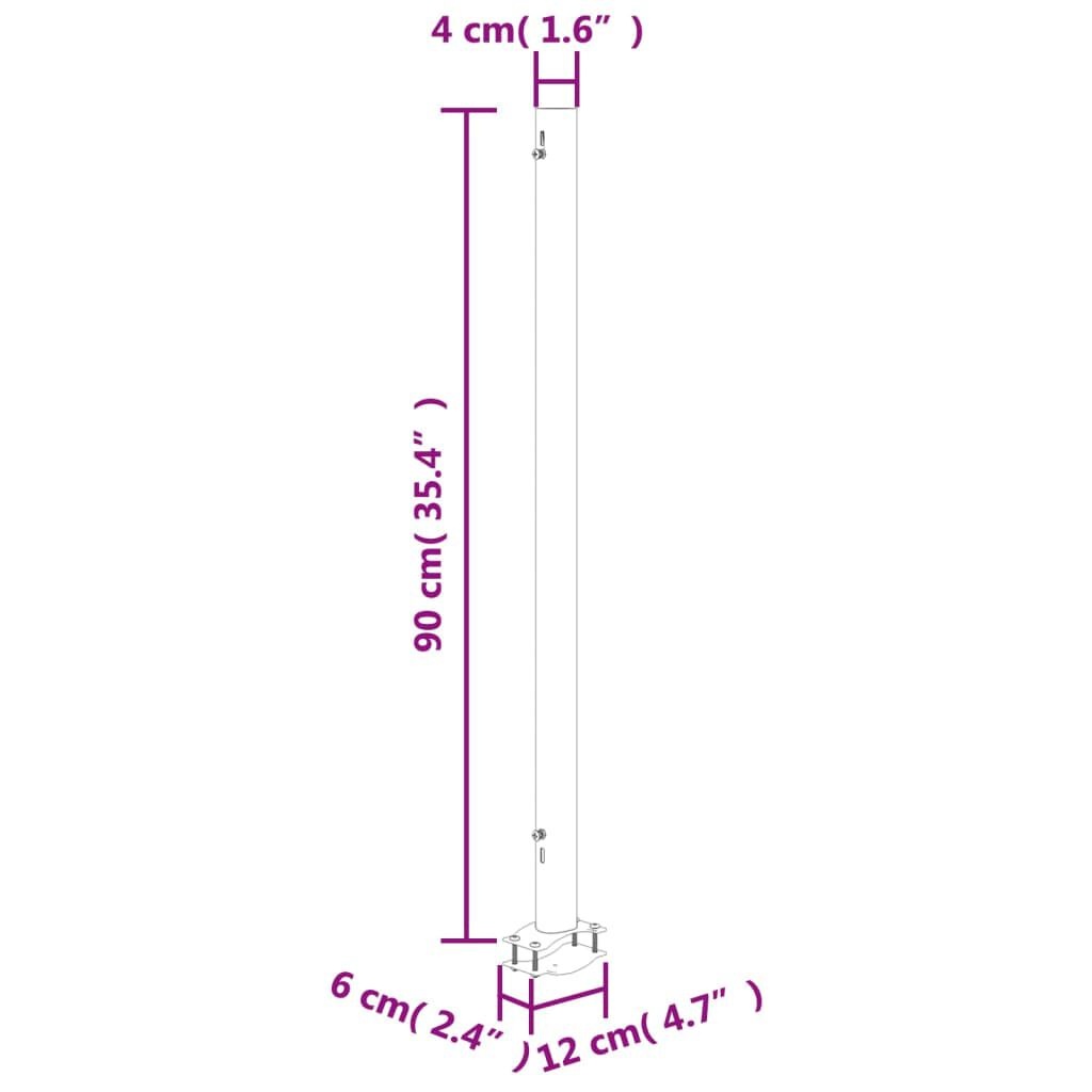 vidaXL Uittrekbaar Tuinscherm Grijs 140x300cm -56% Korting!