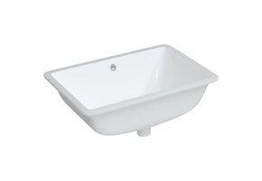 vidaXL Wastafel 60x40cm Wit Keramiek - 51% Korting!