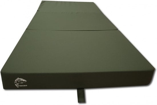 Logeermatras - camping matras - veld matras - opvouwbaar - 80 x 200 x 10 - donker groen