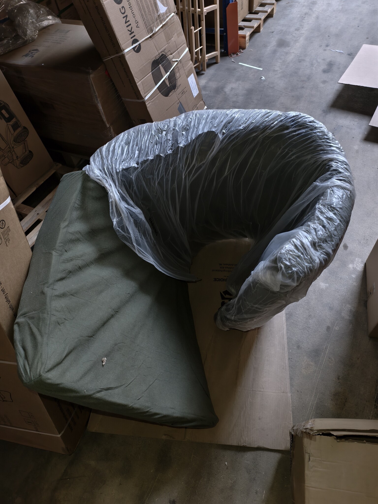 Logeermatras - camping matras - veld matras - opvouwbaar - 80 x 200 x 10 - donker groen