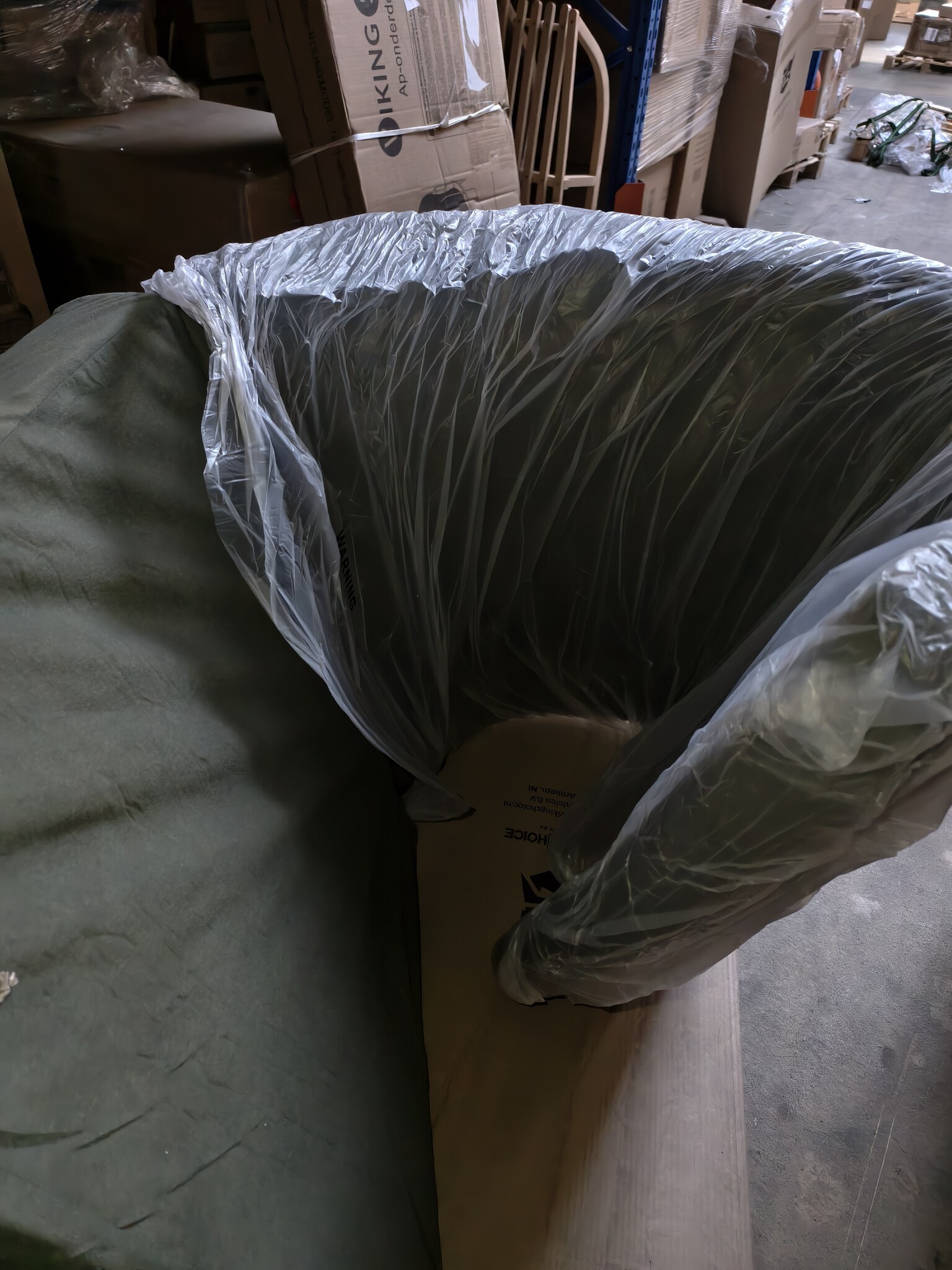 Logeermatras - camping matras - veld matras - opvouwbaar - 80 x 200 x 10 - donker groen