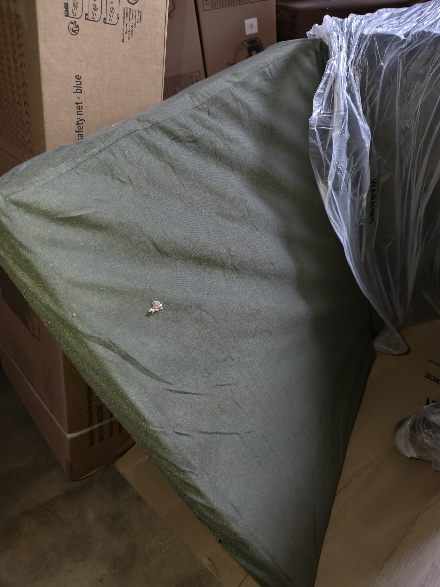 Logeermatras - camping matras - veld matras - opvouwbaar - 80 x 200 x 10 - donker groen