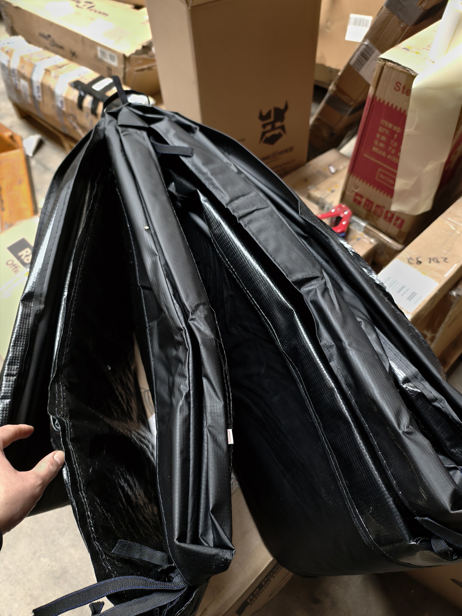 Trampoline Rand 305cm Zwart - 55% Korting! (Vuil/Haren)