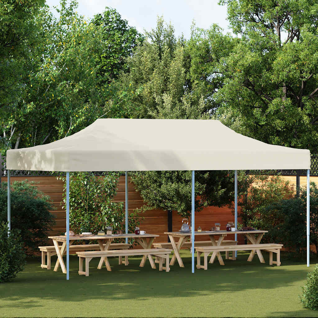 vidaXL Vouwtent pop-up 3x6 m crèmewit
