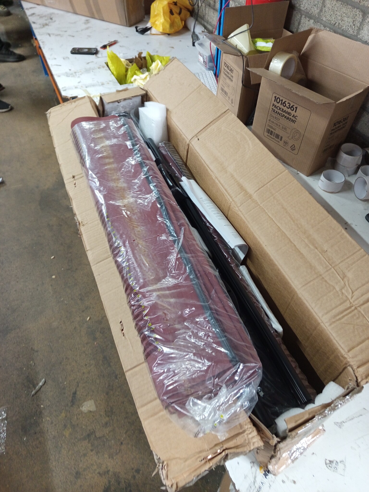 vidaXL Windscherm uittrekbaar 180x1000 cm bruin