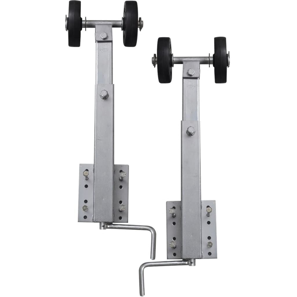 vidaXL 2-delige Rollerboegsteunenset voor boottrailer 59-84 cm