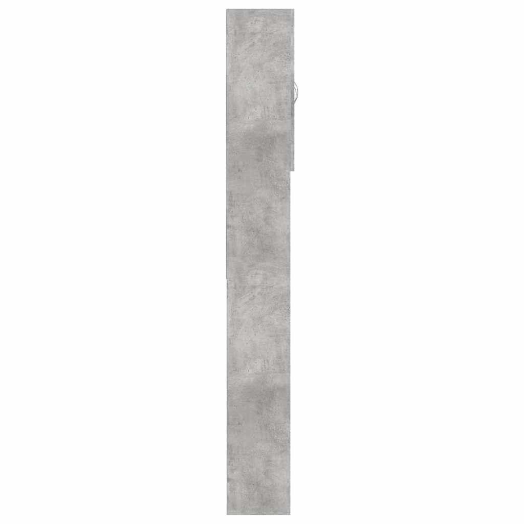 vidaXL Wasmachinekast 64x25,5x190 cm betongrijs