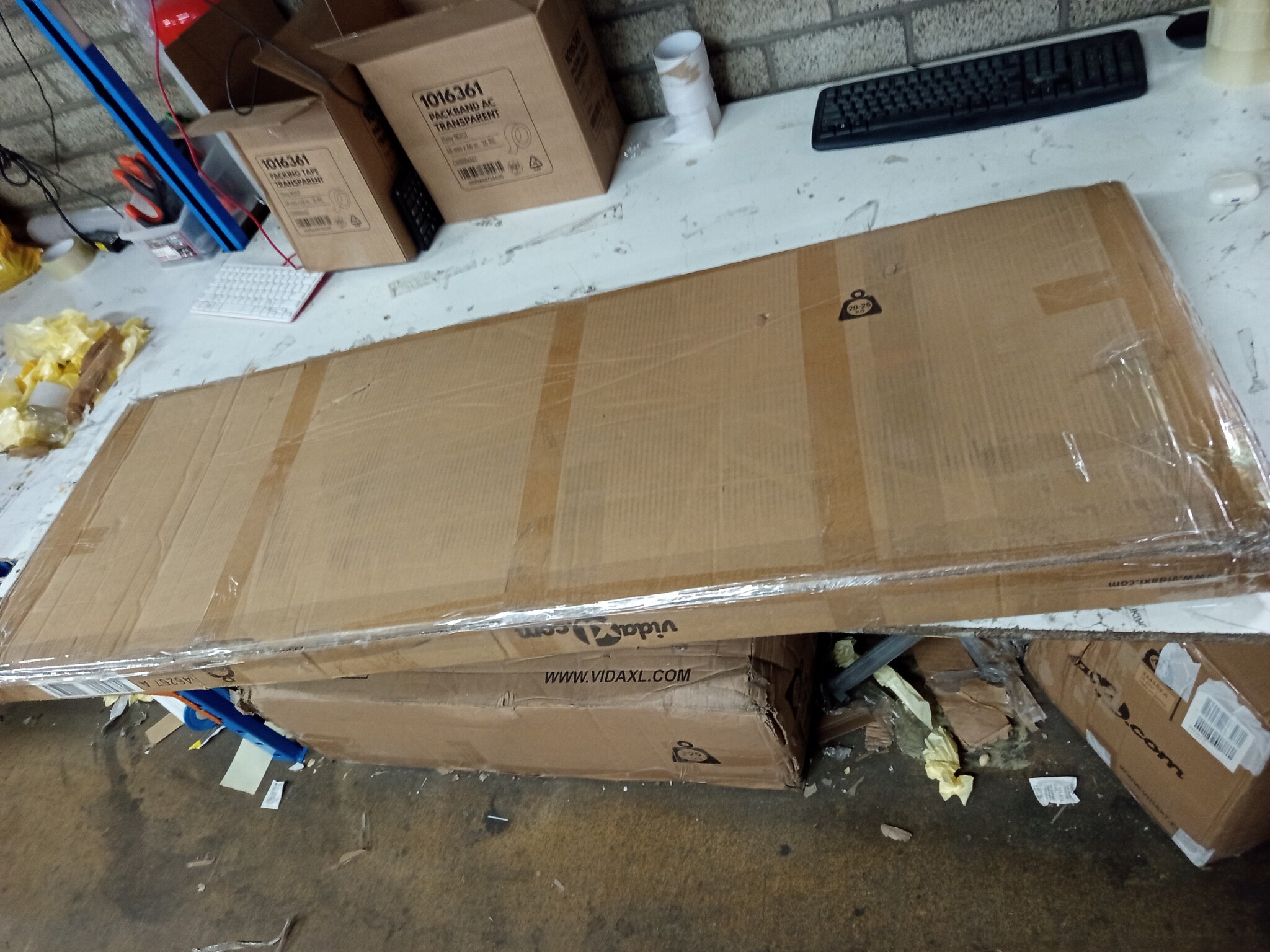 vidaXL Tuinbox 149x99x93 cm antraciet