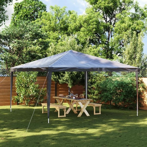 vidaXL Partytent professioneel 90 g/m² 4x4 m antraciet