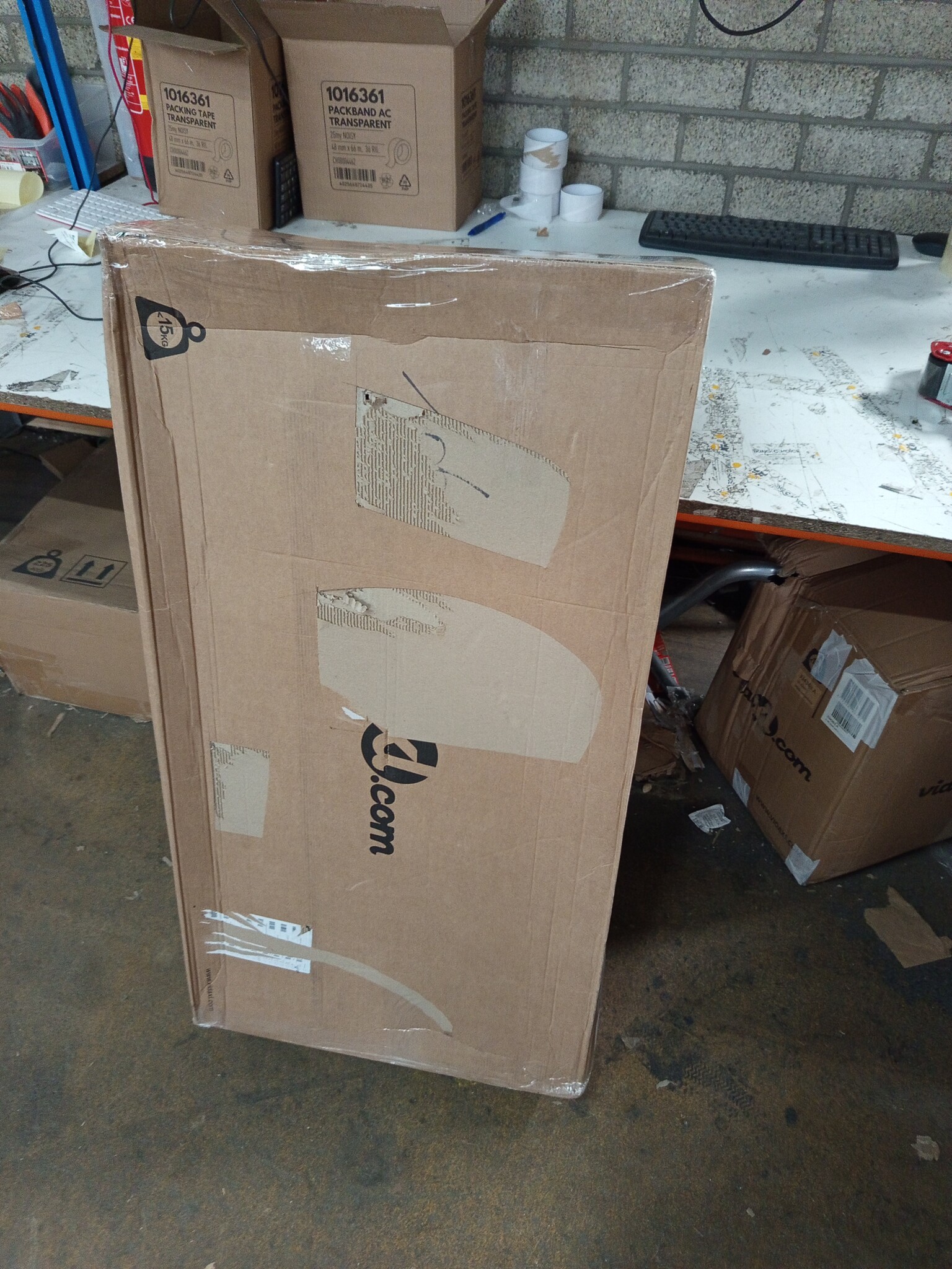 vidaXL Plantenbak met latwerk 100x43x142 cm PP wit
