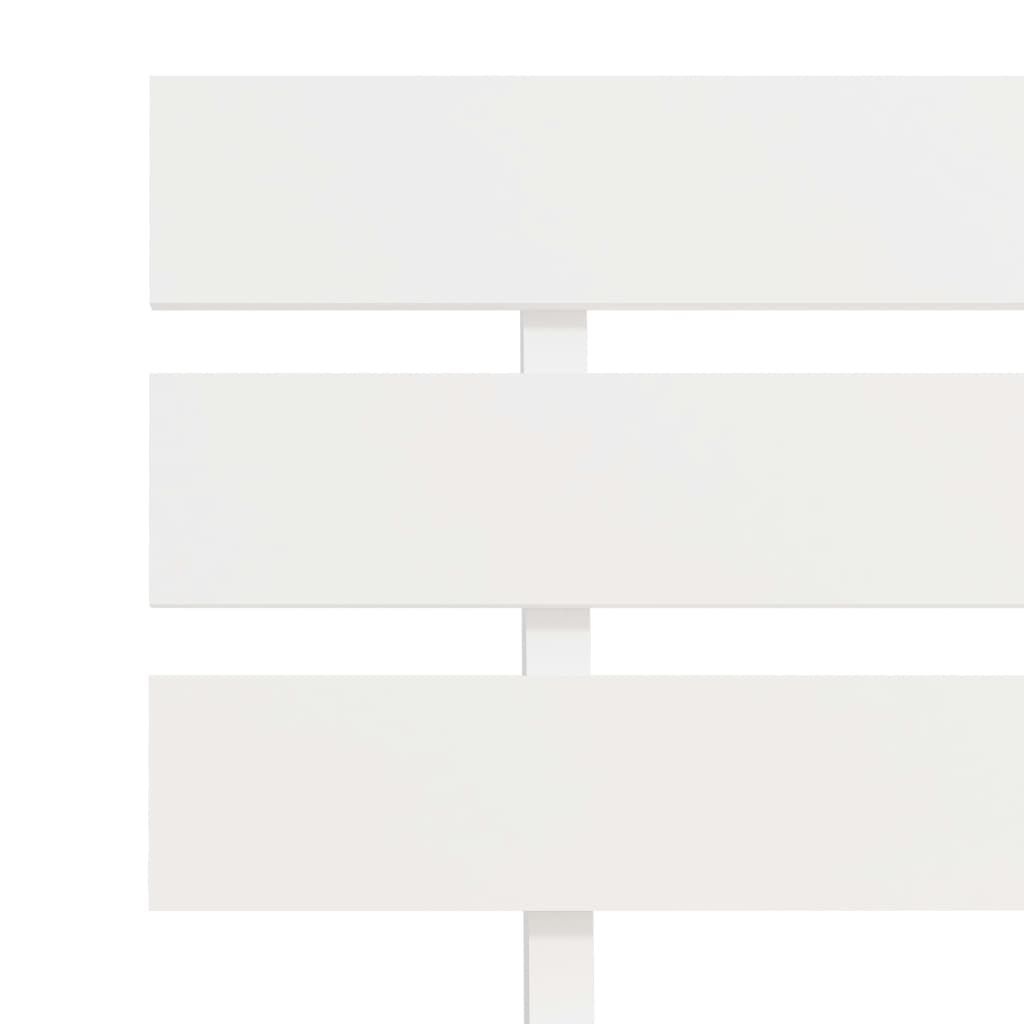 vidaXL Bedframe met hoofdbord massief grenenhout wit 180x200 cm