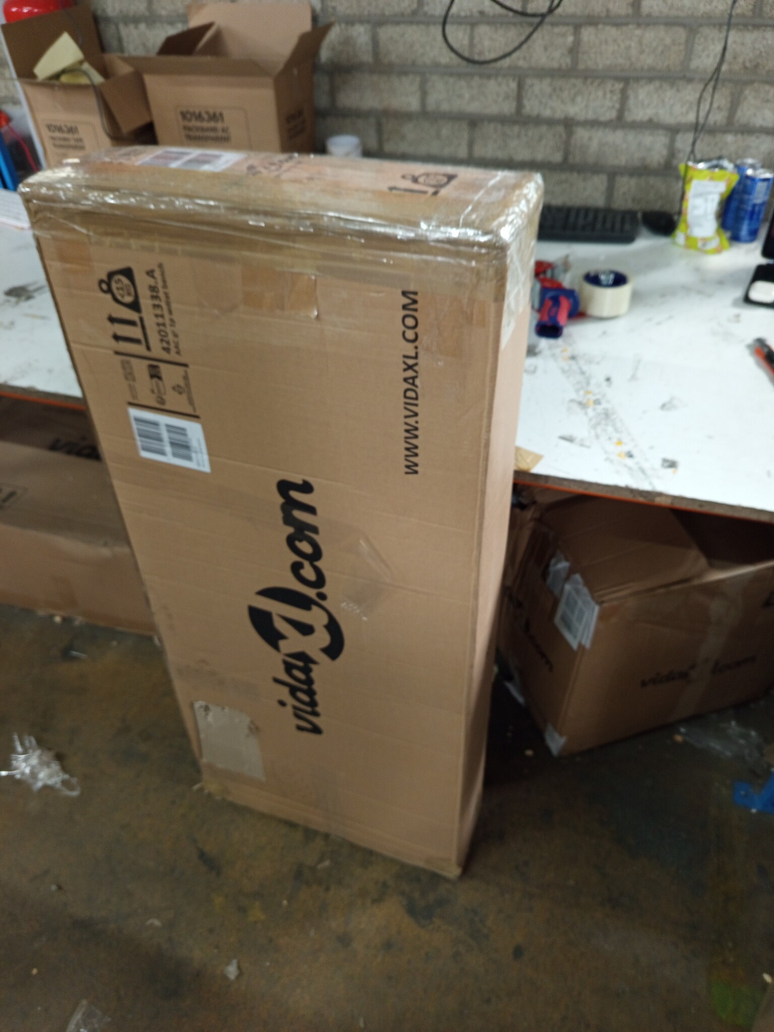 VidaXL Opbergbank Grijs - 115cm - 55% Korting!