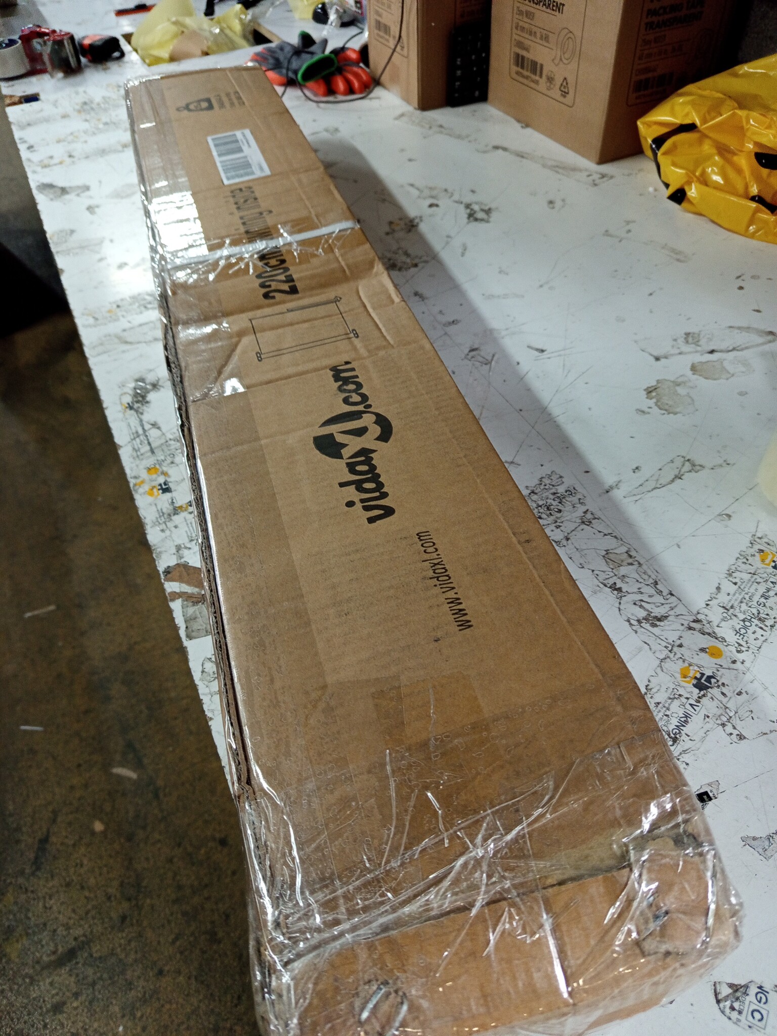 vidaXL Tuinscherm uittrekbaar 220x600 cm crème