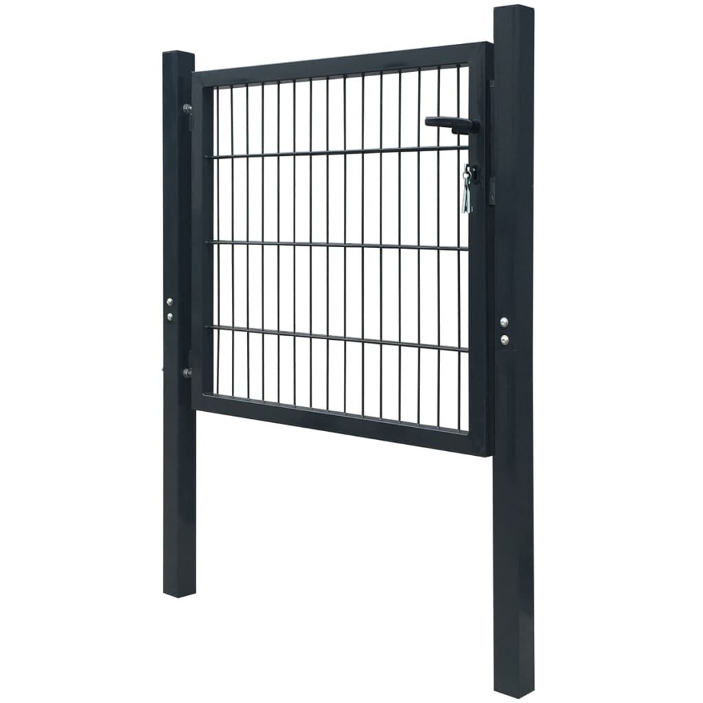 vidaXL Dubbelstaafmat Poort 106x130cm Antraciet -40%