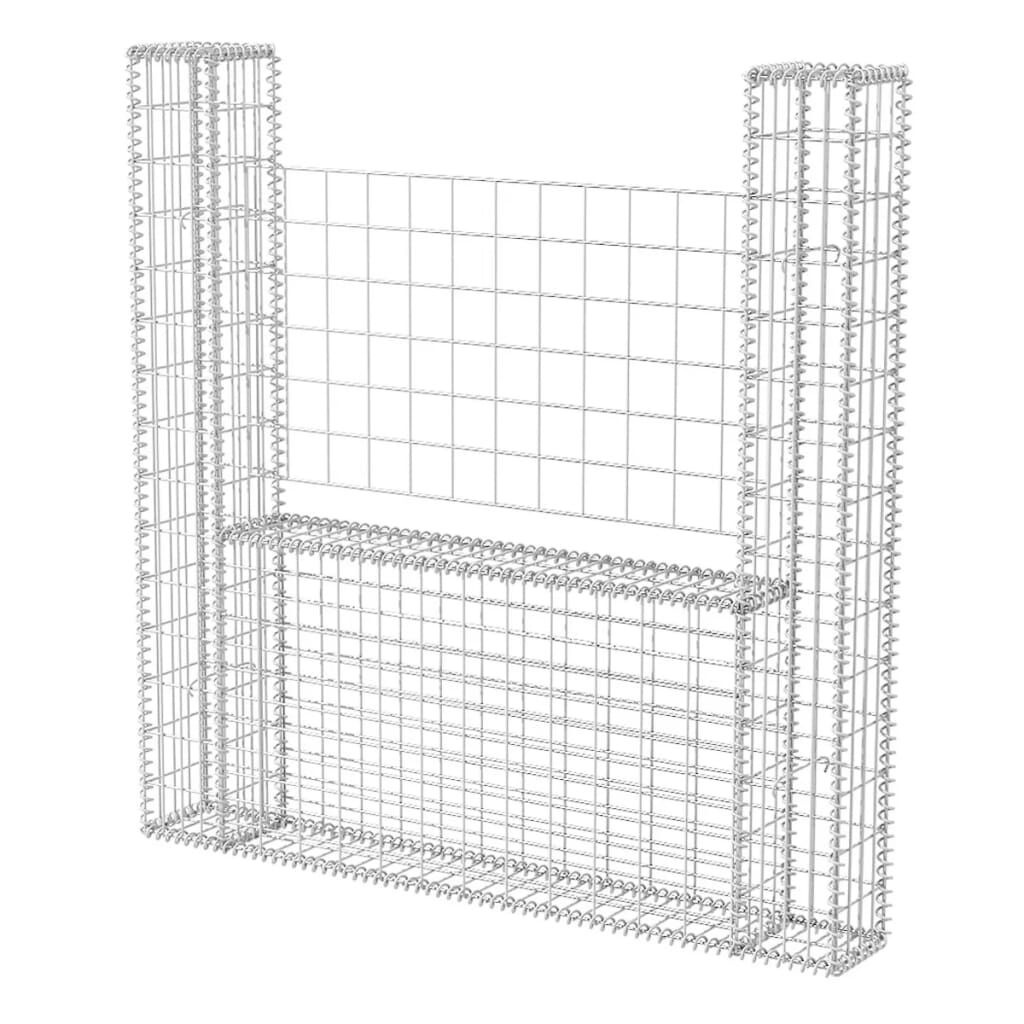 vidaXL Gabion Mand U-Vormig 160x20x150cm - 61% Korting!