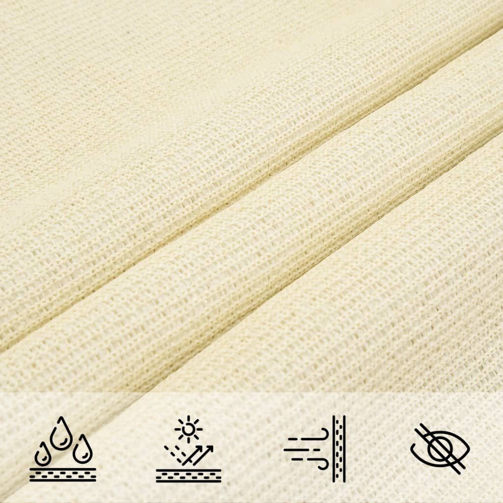 VidaXL Zonnezeil Crème 6x7m - 65% Korting!