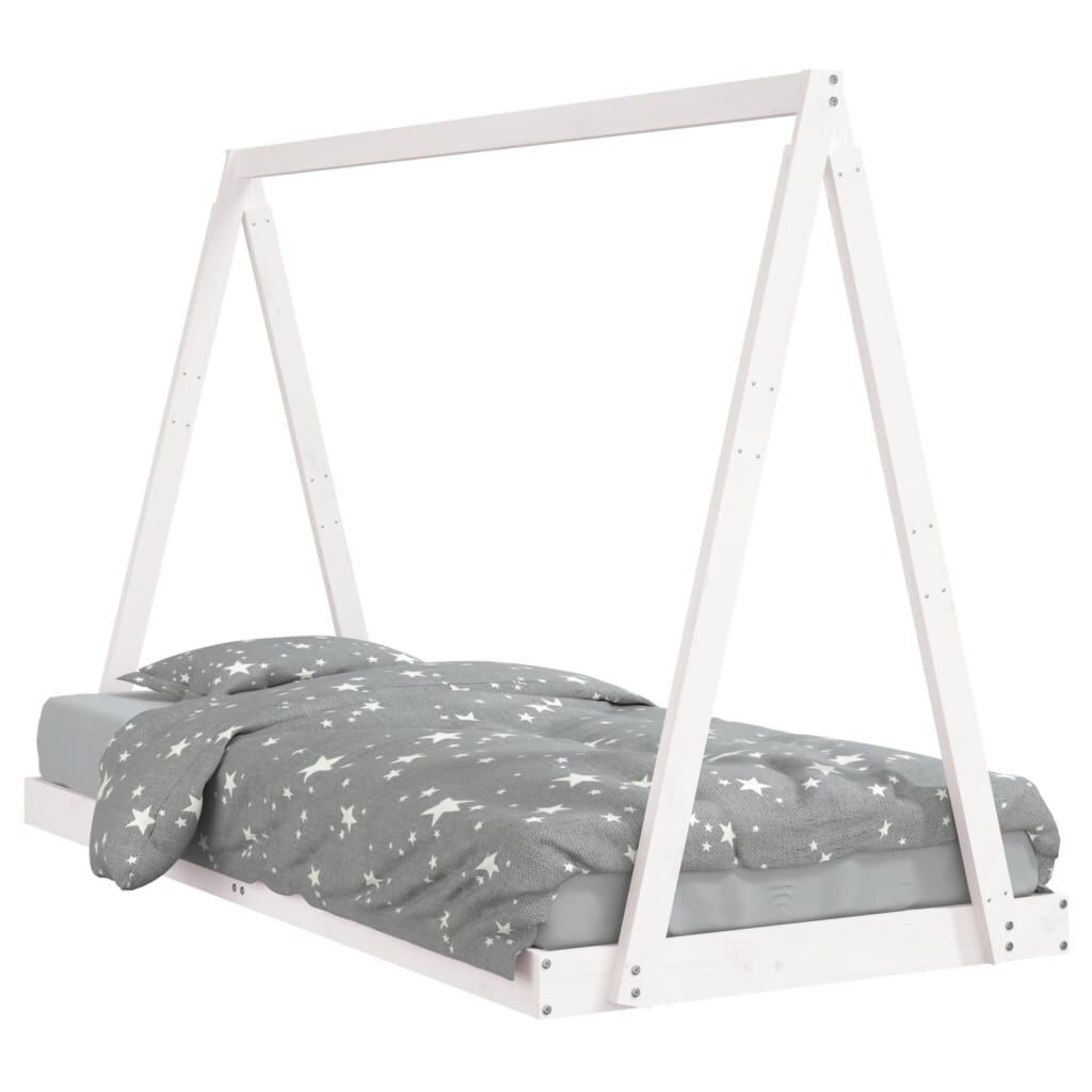 vidaXL Kinderbedframe Grenenhout 90x200 Wit -40%