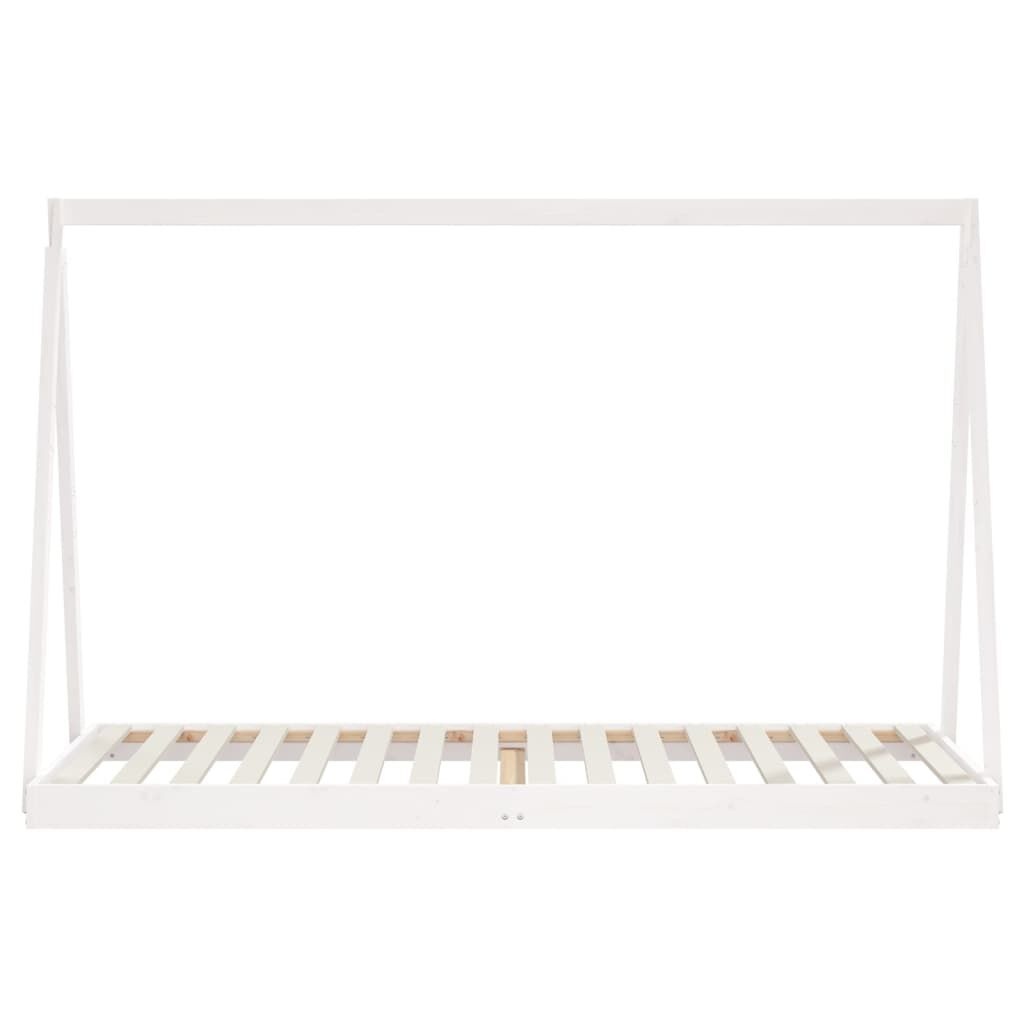 vidaXL Kinderbedframe Grenenhout 90x200 Wit -40%