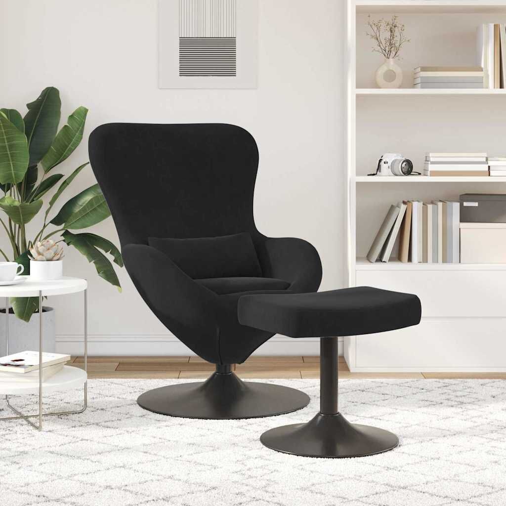 vidaXL Eivormige Stoel Zwart (2 st.) - 40% Korting!