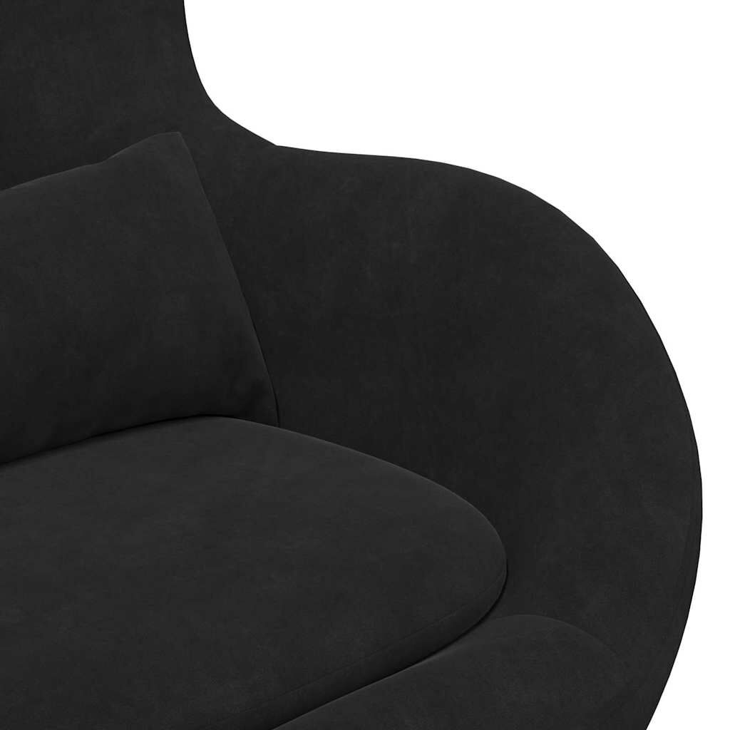 vidaXL Eivormige Stoel Zwart (2 st.) - 40% Korting!