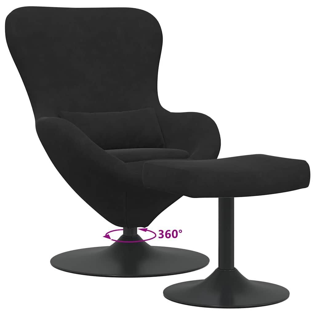 vidaXL Eivormige Stoel Zwart (2 st.) - 40% Korting!