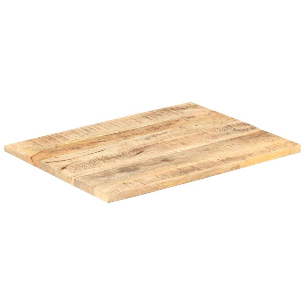 Massief Mangohouten Tafelblad 90x70cm - 35% Korting!