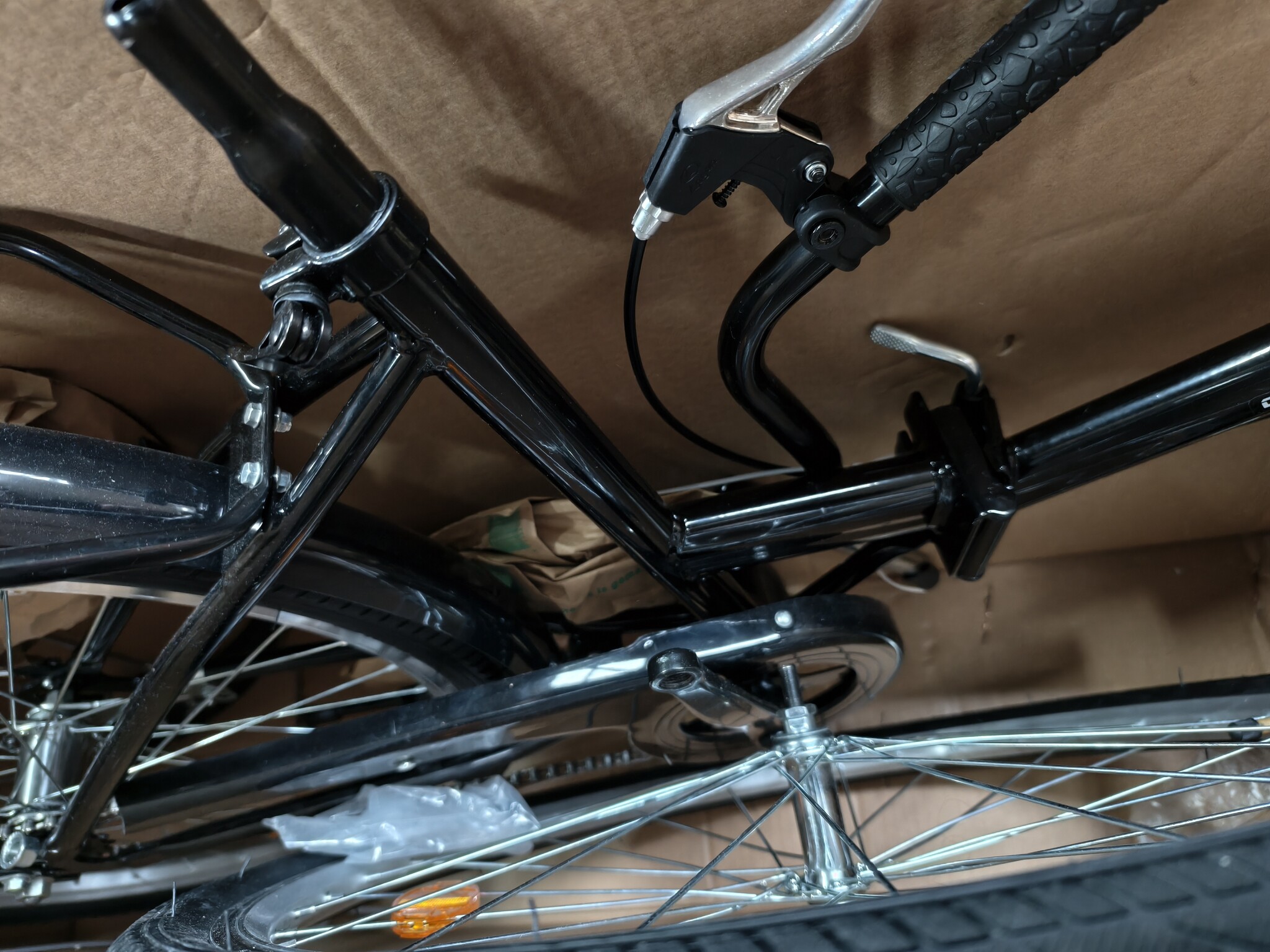 Vouwfiets 24 inch Zwart - 40% Korting! Nagenoeg Nieuw