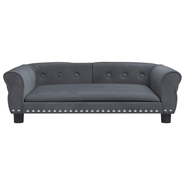 Hondenmand Fluweel Grijs 95cm -55% Korting! (Beschadigd)