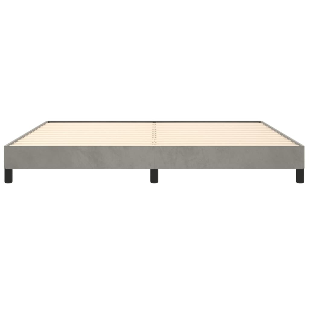 VidaXL Bedframe 200x200 Lichtgrijs Fluwelen -40%! Zo Goed Als Nieuw