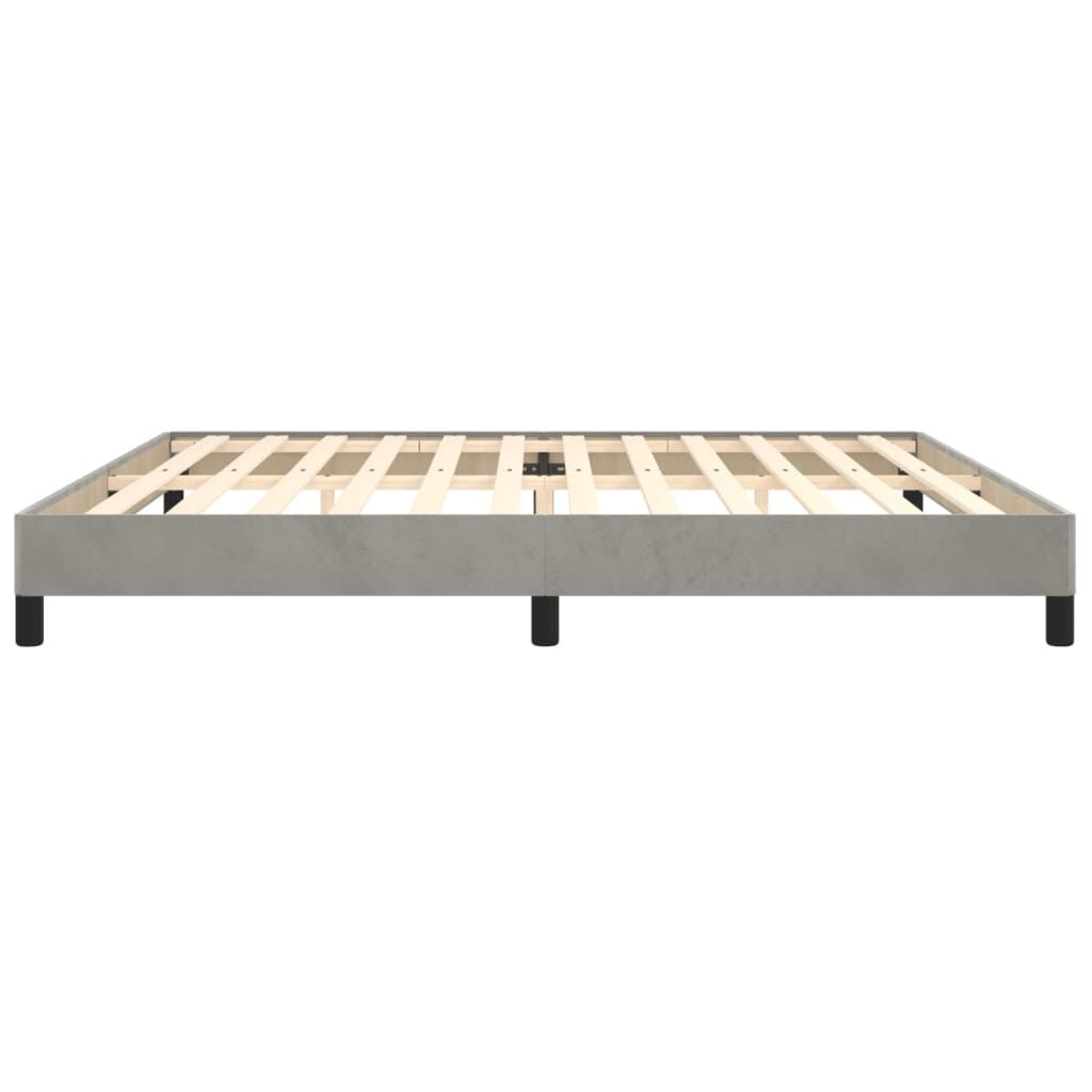 VidaXL Bedframe 200x200 Lichtgrijs Fluwelen -40%! Zo Goed Als Nieuw