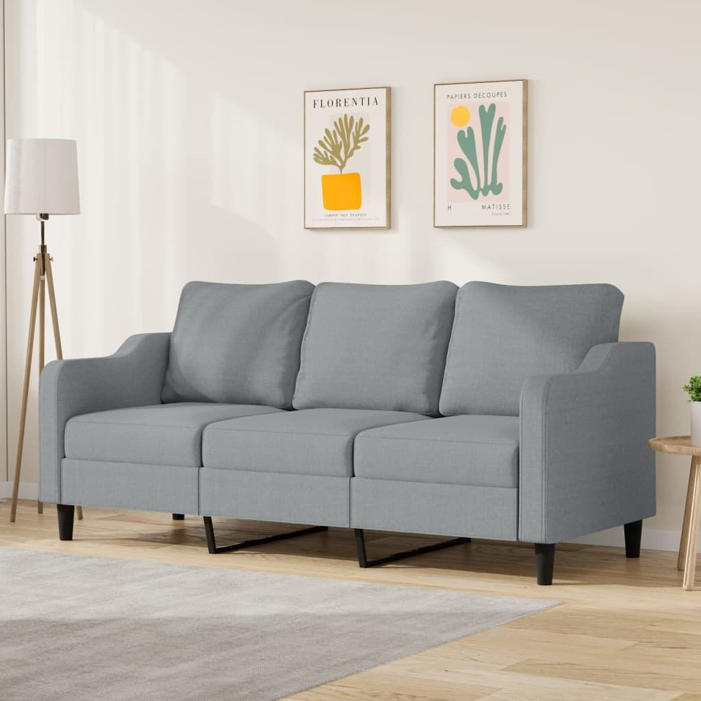 vidaXL Driezitsbank Lichtgrijs - 40% Korting! (Retourdeal)