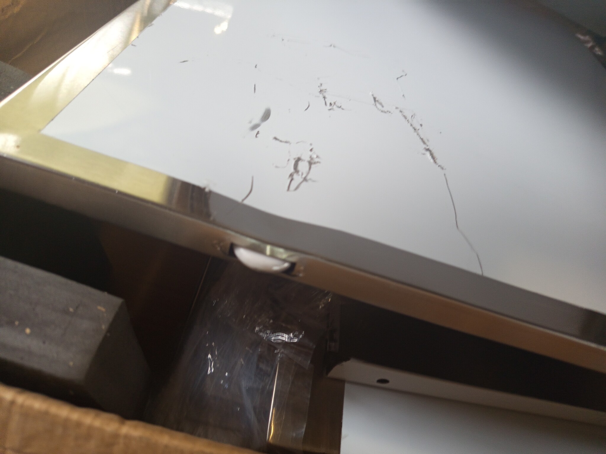 VidaXL Werktafel RVS 100cm - 55% Korting! (Gebruikssporen)