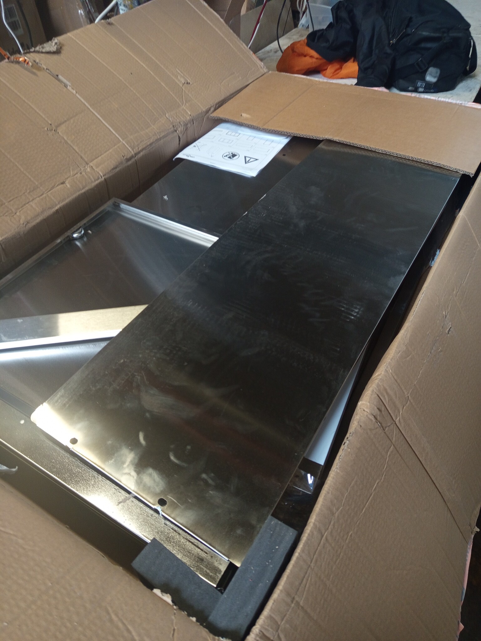 VidaXL Werktafel RVS 100cm - 55% Korting! (Gebruikssporen)