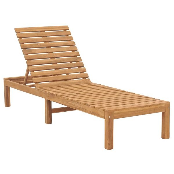 VidaXL Teakhouten Ligbed - 40% Korting! Perfect voor Tuin & Terras