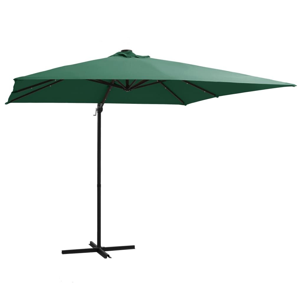Zweefparasol LED Groen 250x250cm - 55% Korting!