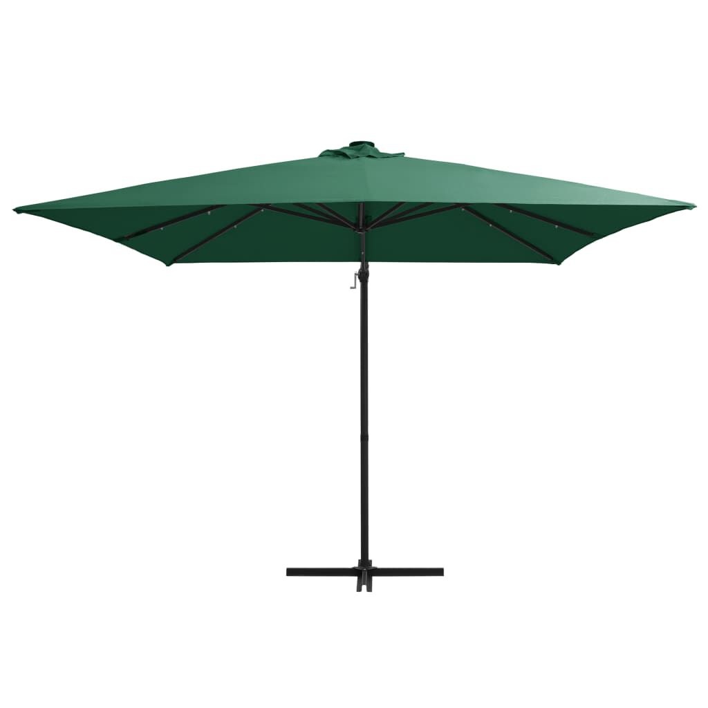 Zweefparasol LED Groen 250x250cm - 55% Korting!