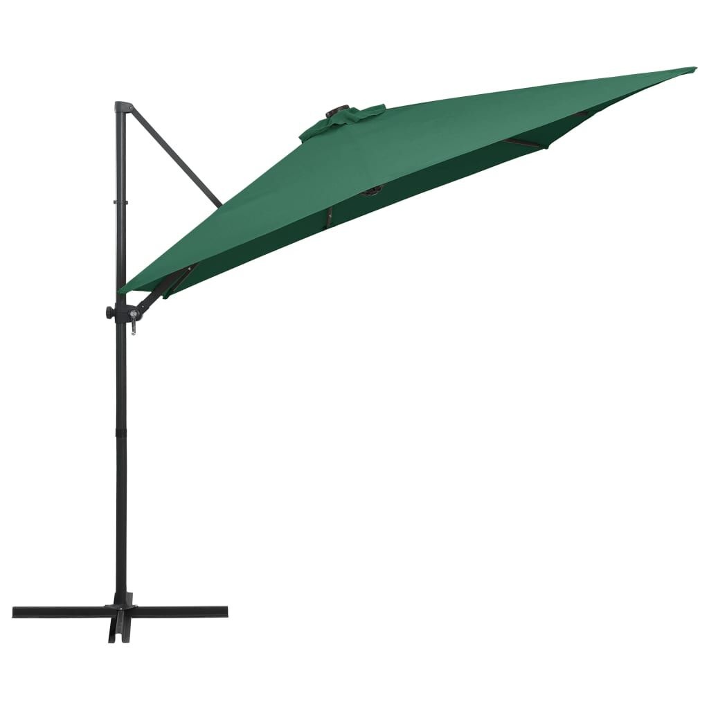 Zweefparasol LED Groen 250x250cm - 55% Korting!