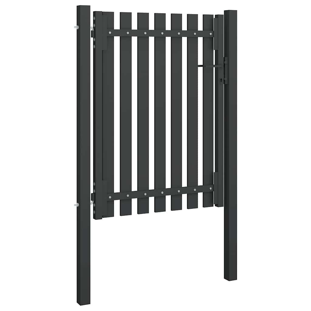 vidaXL Tuinpoort Staal Antraciet 1x1,7m - 55% Korting!