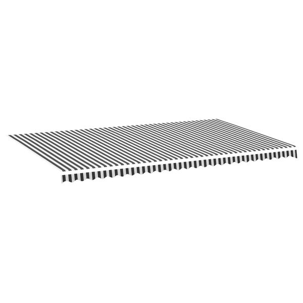 Luifeldoek 6x3,5m Antraciet/Wit - Retourdeal 40% Korting!