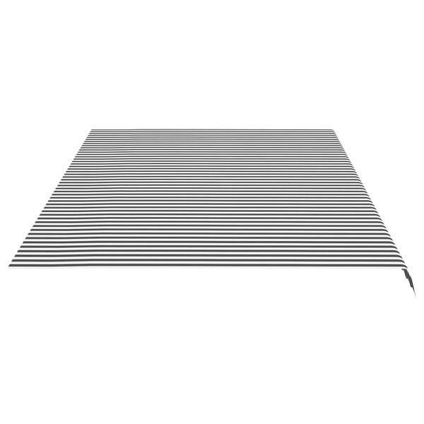 Luifeldoek 6x3,5m Antraciet/Wit - Retourdeal 40% Korting!