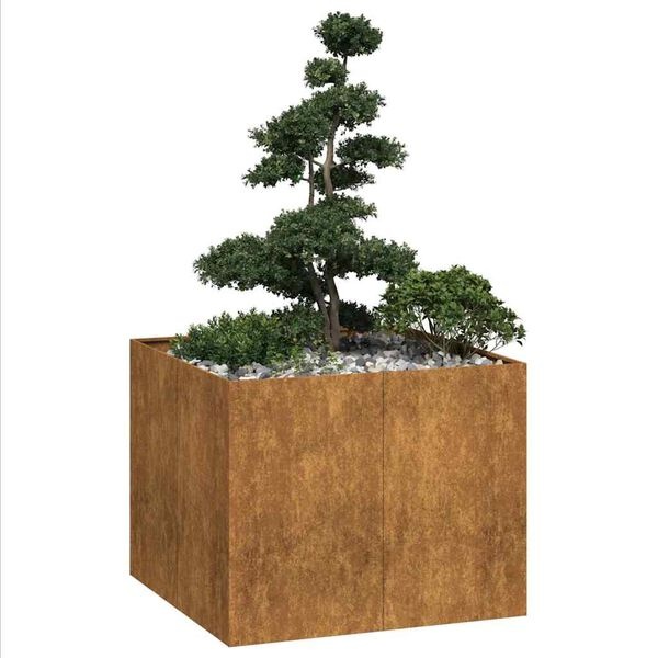 VidaXL Plantenbak Roest 100x100x80cm -55% Korting! Wees er snel bij!