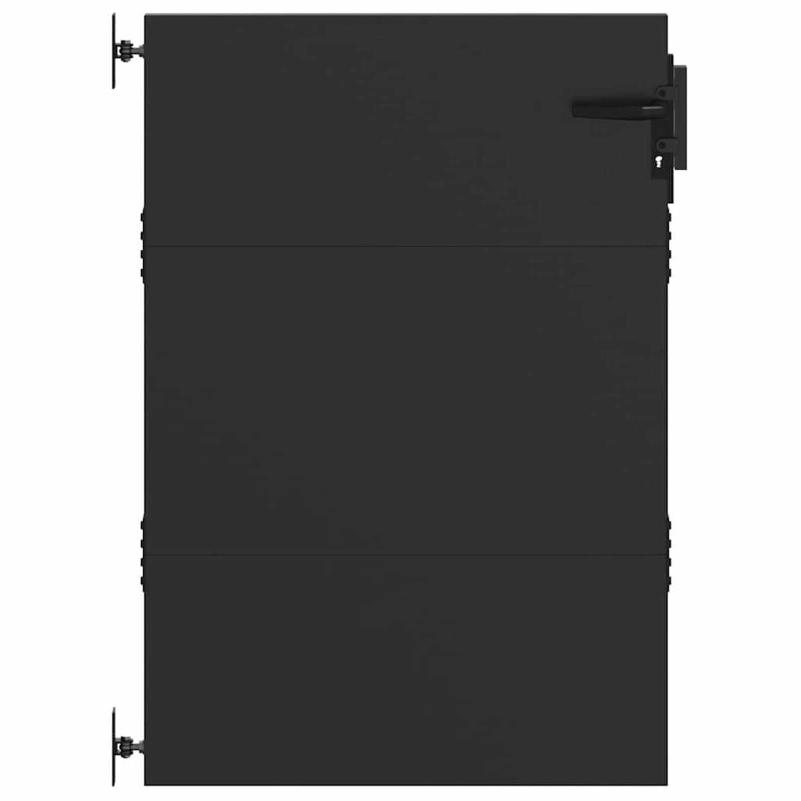 Tuinpoort Zwart 105x150cm met Slot - 40% Korting!