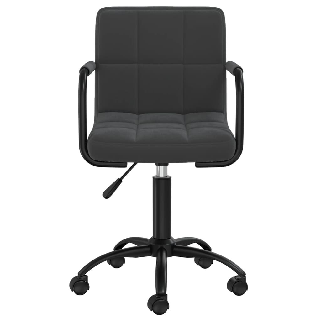 VidaXL Draaibare Fluweel Eetkamerstoel Zwart - 40% Korting!